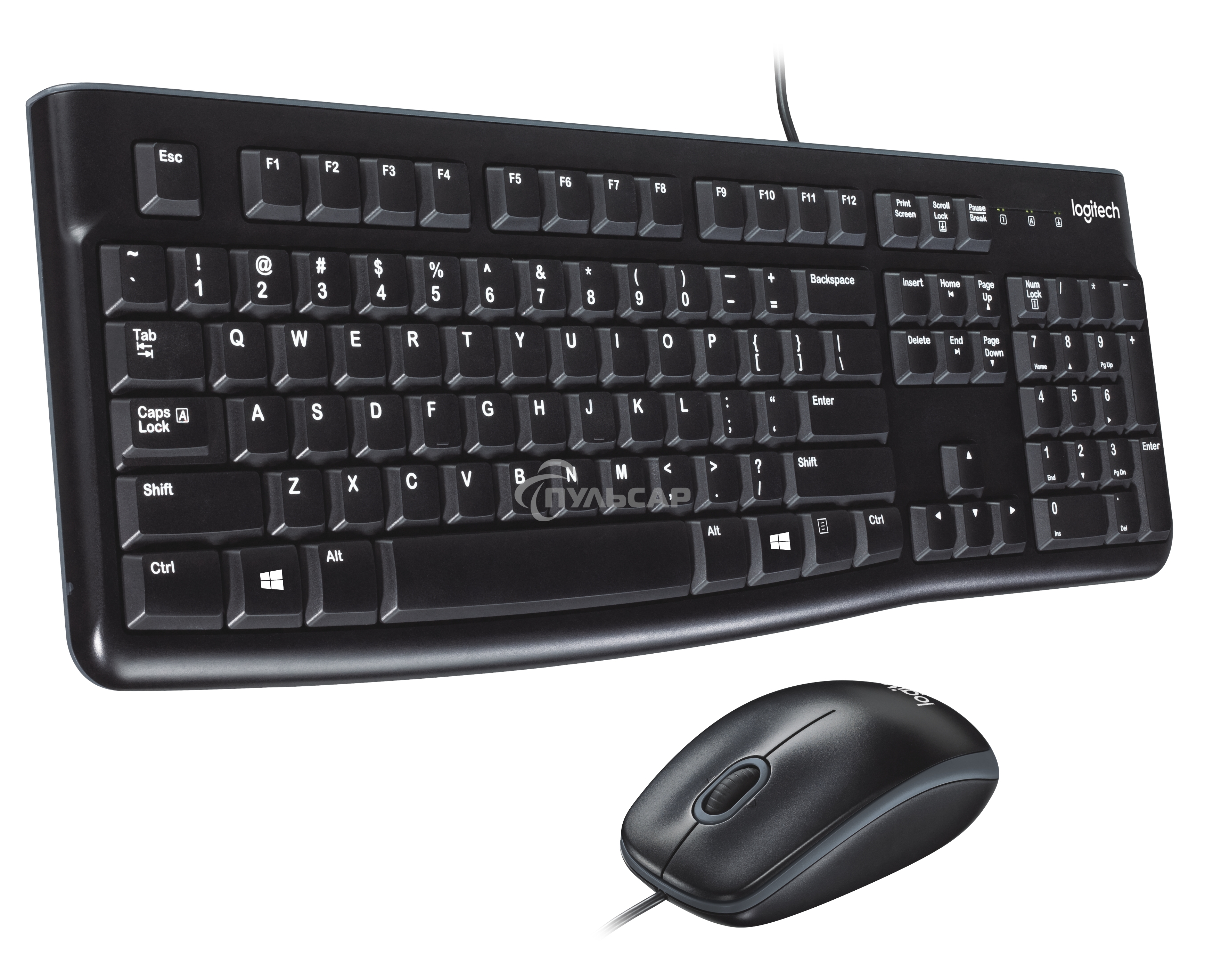 Комплект клавиатура + мышь Logitech Desktop MK120 (русская раскладка)
