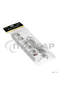 Сетевой фильтр ExeGate EX221190RUS SP-5-5W (5 розеток, 5м, евровилка, белый)