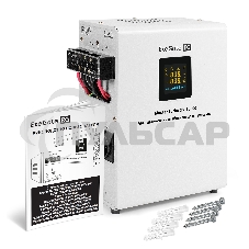 Стабилизатор напряжения настенный ExeGate Master Turbo XV-10000 (10000ВА, вход 80-265В, цветной дисплей, выход 220В±8%, КПД 98%, 5 уровней защиты, задержка, усиленный метал.корпус, 2*Schuko+клем.колодка, RTL)