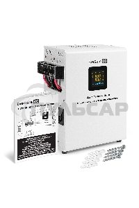 Стабилизатор напряжения настенный ExeGate Master Turbo XV-10000 (10000ВА, вход 80-265В, цветной дисплей, выход 220В±8%, КПД 98%, 5 уровней защиты, задержка, усиленный метал.корпус, 2*Schuko+клем.колодка, RTL)