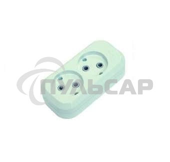 Колодка удлинителя 2 гнезда без заземления MAKEL MGP101