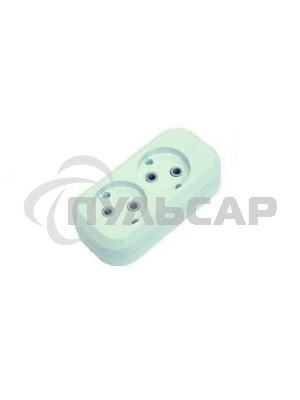 Колодка удлинителя 2 гнезда без заземления MAKEL MGP101
