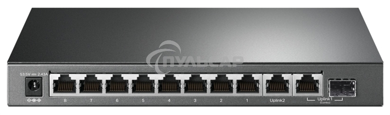 Настольный коммутатор TP-Link TL-SG1210MP 10-портовый гигабитный на 8 портов PoE+