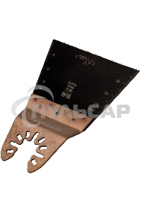 Насадка для МФИ режущая прямая, BiM, по металлу и дереву, 65 x 1,2 мм, мелкий зуб Denzel