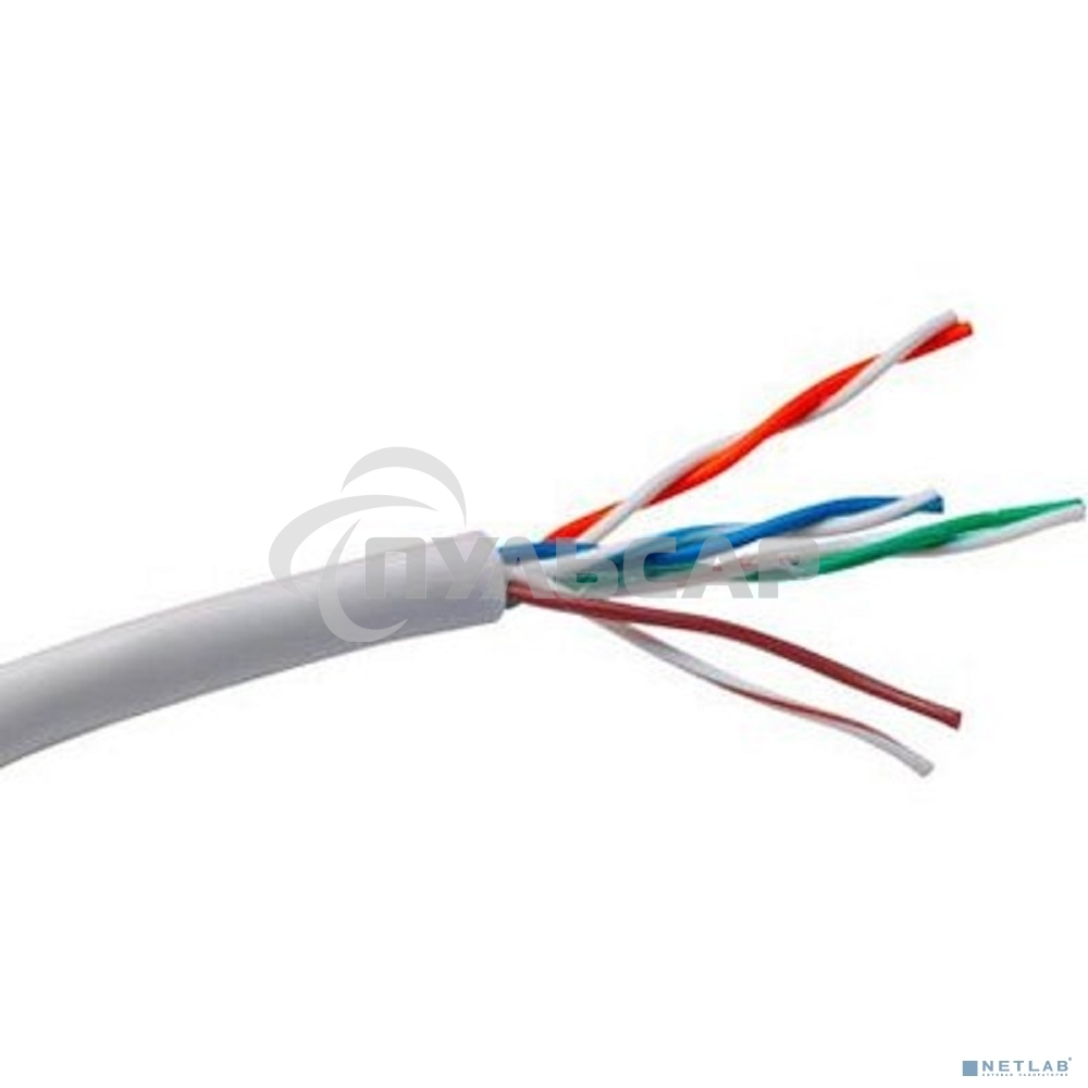 Кабель UTP 4 пары кат.5e Exegate медь, 305м pullbox, серый