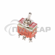 Тумблер 250V 15А (6c) ON-ON двухполюсныйRexant