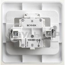 Переключатель 1-кл. СП Этюд 10А бел. SchE BC10-004B