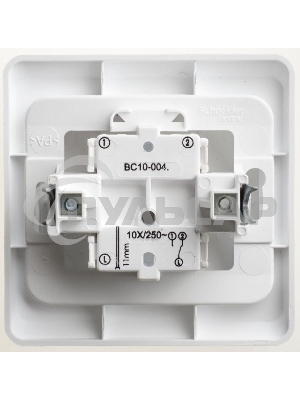Переключатель 1-кл. СП Этюд 10А бел. SchE BC10-004B