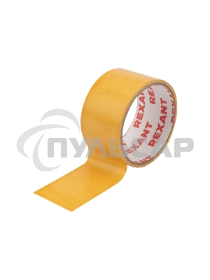 Двухсторонний скотч Rexant, полипропиленовая основа, 48 мм, ролик 5 м