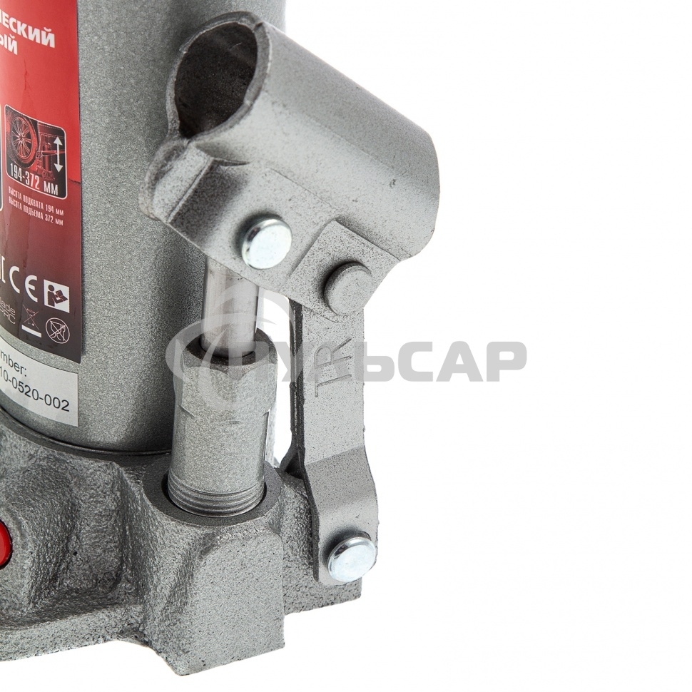 Домкрат Matrix бутылочный 3т h подъема 194–372мм в пласт. кейсе