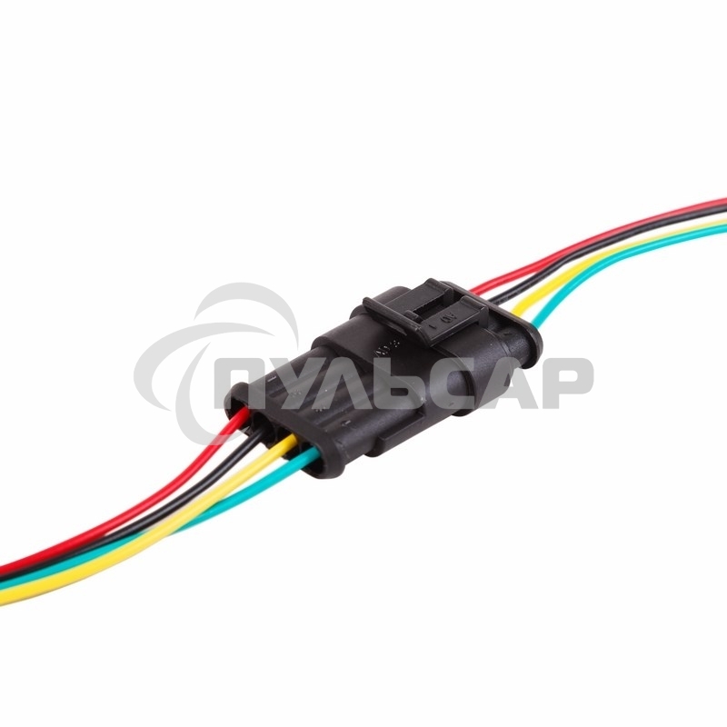 Автомобильный разъем гнездо с проводом 20 см(3-контактный) DJ7031-1.5-21