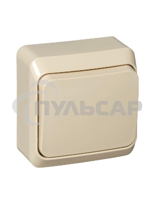 Переключатель 1-кл. ОП Этюд 10А крем. SchE BA10-004K