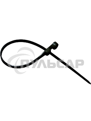 Хомут кабельный под винт 3.6х150 нейл. черный (уп.100шт) Rexant 07-0155