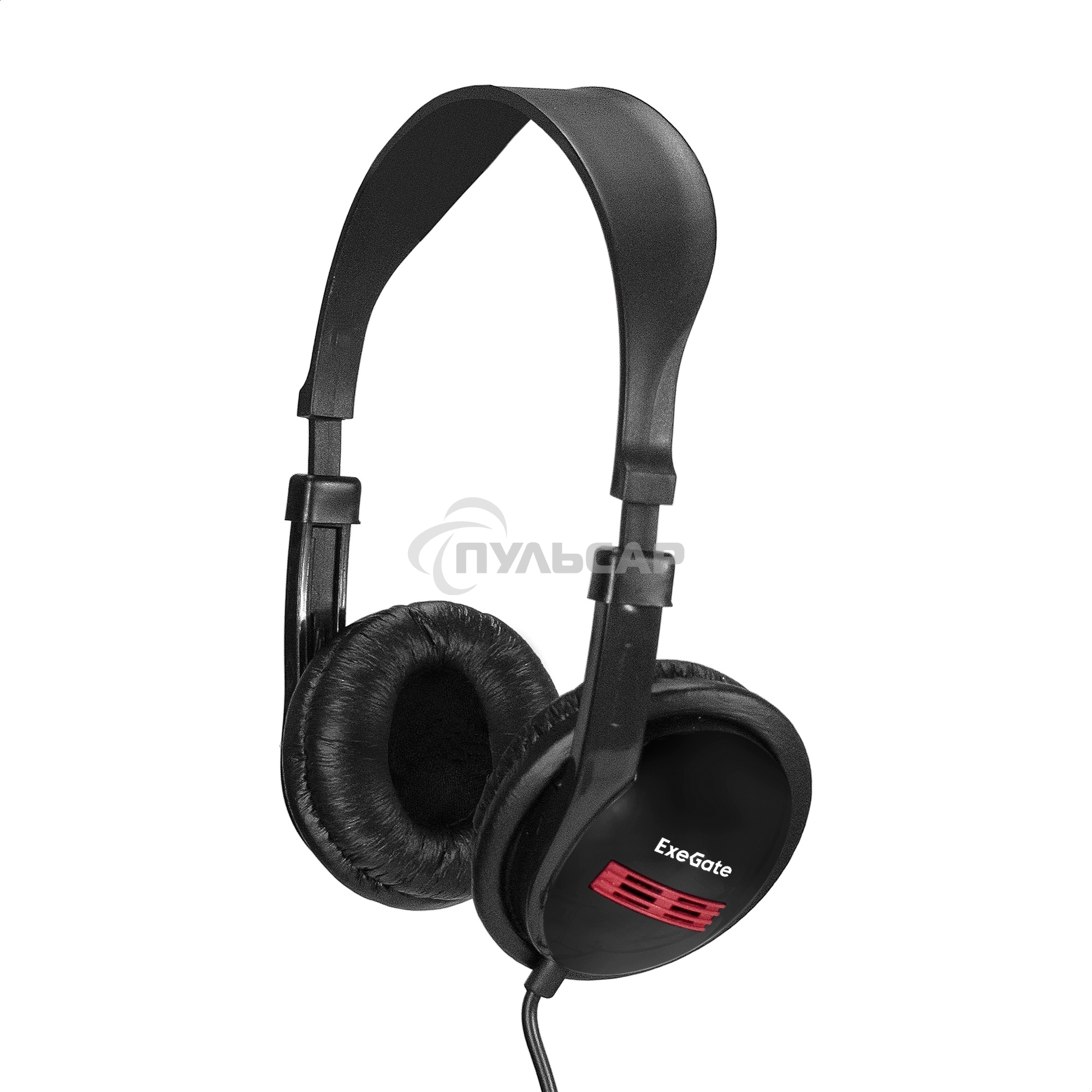 Полноразмерные наушники с микрофоном (гарнитура) ExeGate Office HS-120S (2x3.5мм, динамик 40мм, 20-20000Гц, длина кабеля 2м, регулировка громкости)