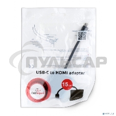 Переходник Cablexpert USB Type-C/HDMI, 15см, пакет (A-CM-HDMIF-01)