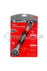 Ключ универсальный Matrix 48 в 1, СrV, 8-19мм, Spline 14999