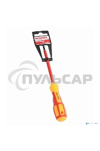 Отвертка Rexant крестовая диэлектрическая PH1 х 125 мм, до 1000 В, двухкомпонентная рукоятка