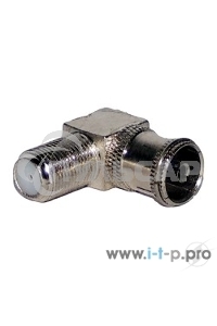 Переход гнездо F-гнездо TV угловой PROCONNECT