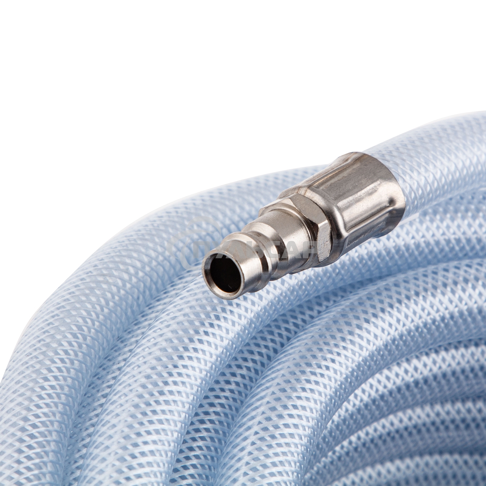 Шланг STELS 57025пневматический пвх 10x16мм 18 бар армированный прозрачный быстросъемное соединени