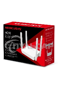 Роутер беспроводной Mercusys AC10 AC1200 10/100BASE-TX белый