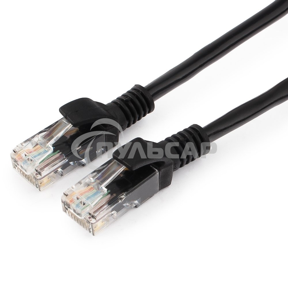 Патч-корд UTP Cablexpert кат.5e, 2м, литой, многожильный черный