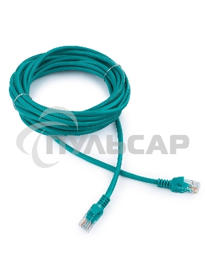 Патч-корд UTP Cablexpert кат.5e, 5м, литой, многожильный (зеленый)