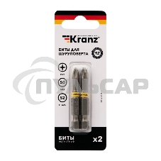 Бита для шуруповерта KRANZ PH2х50 мм (2 шт./уп.)