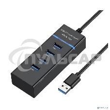 Концентратор Bion 4 порта. Поддержка Plug&Play. Длина провода 50+-3см. LED-подсветка BXP-A-USBA-MULTI-04 USB 3.0