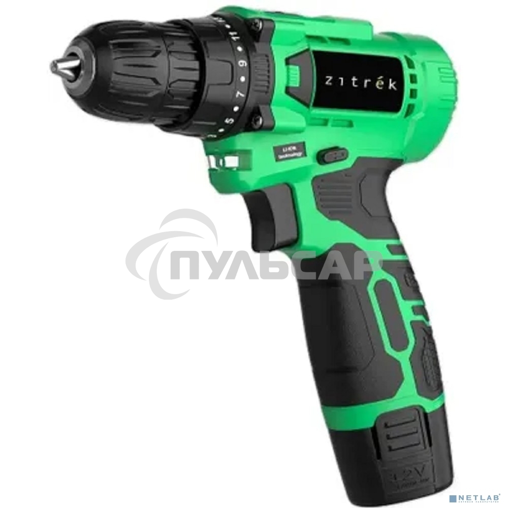 Дрель-шуруповерт Zitrek Green Li Plus 083-1021, Аккумуляторная, 12В