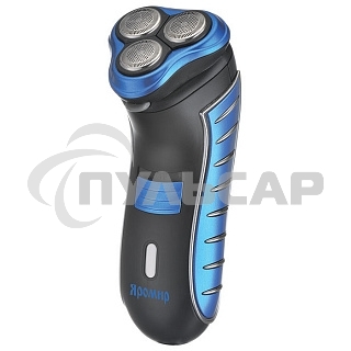 Электробритва ЯРОМИР ЯР-101, 3 бреющие головки, триммер, синий с черным (24) (РОССИЯ)