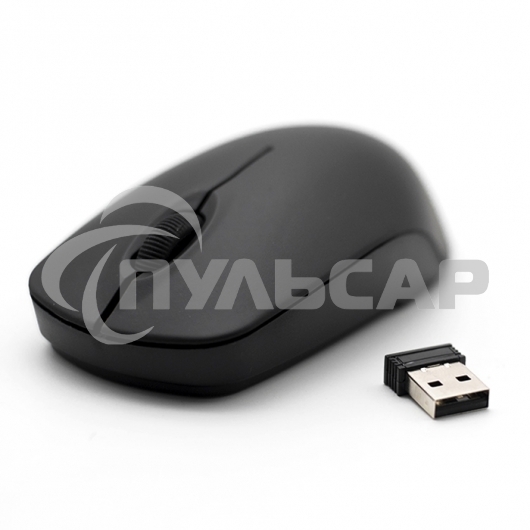 Мышь беспроводная Ritmix RMW-506 черный, 1000 dpi, радиоканал, USB, кнопки - 3