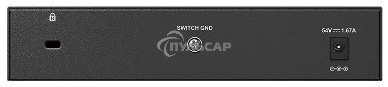 Коммутатор Unmanaged Switch with 8 10/100/1000Base-T ports (4 PoE ports 802.3af/802.3at (30 W), PoE Budget 68).8K Mac address, Auto-sensing, 802.3x Flow Control, Stand-alone, Auto MDI/MDI-X for each port, D-link Green technology, Metal case.Manual + Exter