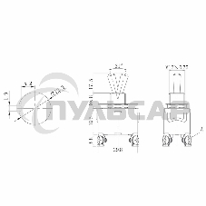 Тумблер 250V 15А (4c) ON-OFF двухполюсныйRexant