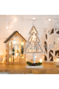 Деревянная фигурка с подсветкой 