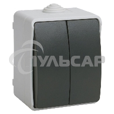 Выключатель 2-кл. ОП ФОРС 10А IP54 сер. ВС20-2-0-ФСр ИЭК EVS20-K03-10-54-DC