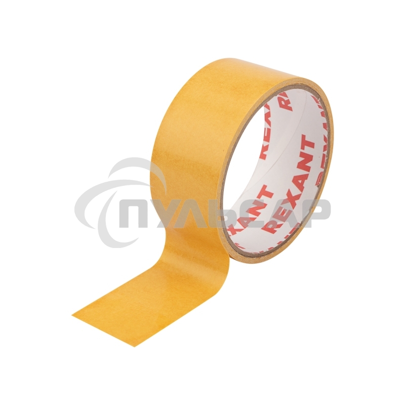 Двухсторонний скотч Rexant, полипропиленовая основа, 38 мм, ролик 5 м