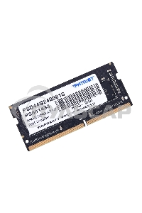 Оперативная память Patriot Signature, DDR4, 4Gb (1x4 Gb), 2400 MHz, CL17, SO-DIMM