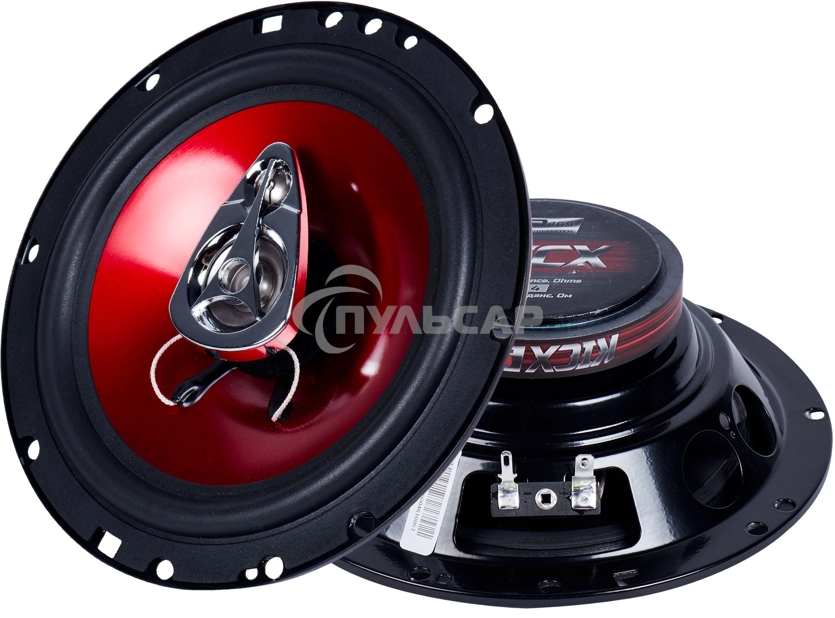 Колонки автомобильные Kicx SP 165, 130Вт, 90дБ, 4Ом, 16.5см, (6 1/2дюйм) (ком.:2кол.)