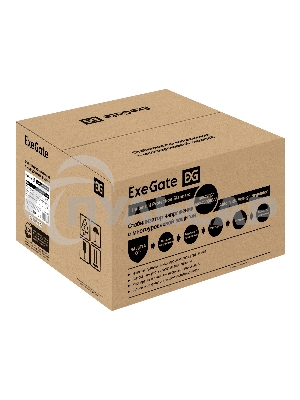 Стабилизатор напряжения настенный ExeGate Master Turbo XV-10000 (10000ВА, вход 80-265В, цветной дисплей, выход 220В±8%, КПД 98%, 5 уровней защиты, задержка, усиленный метал.корпус, 2*Schuko+клем.колодка, RTL)