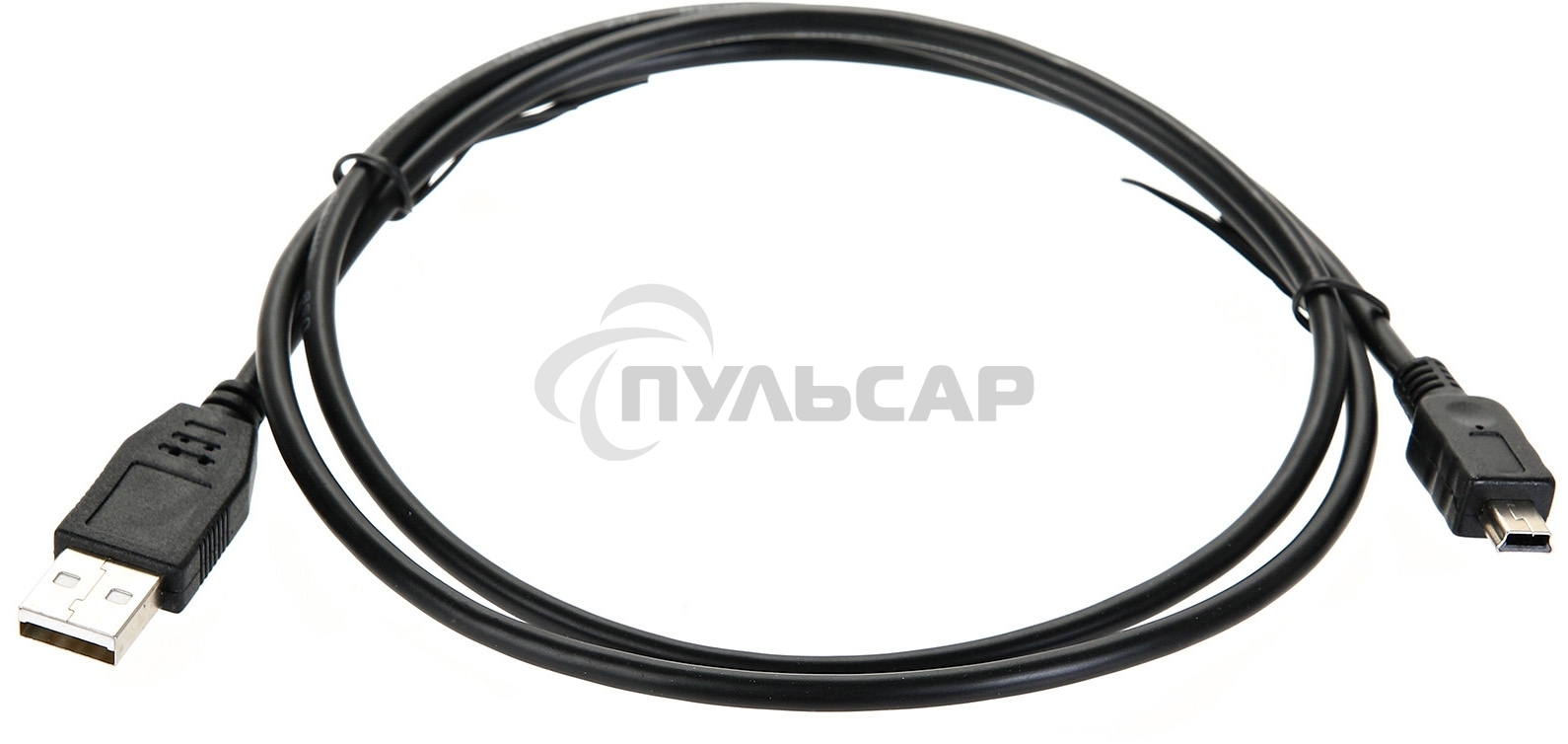 Кабель USB 2.0 A-->mini-B 5P (1м) черный TELECOM/VCOM <TC6911BK-1.0M>