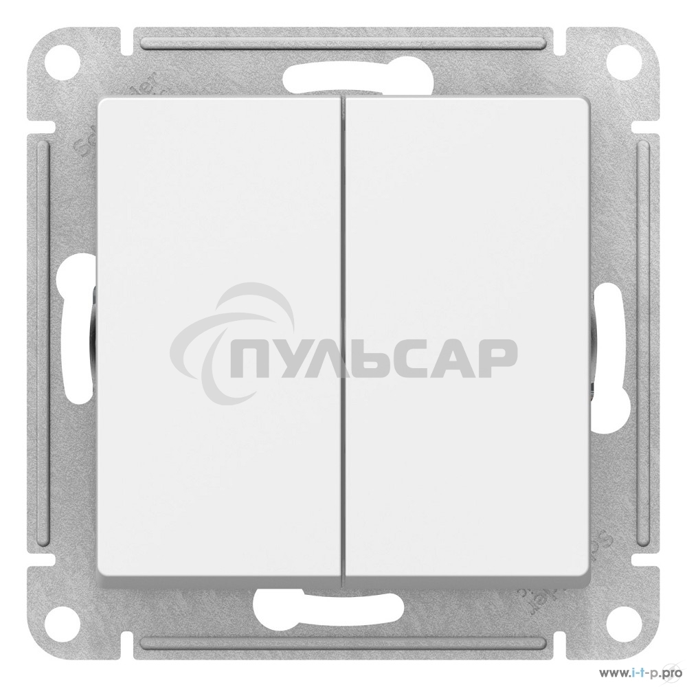Механизм выключателя 2-кл. ATLAS DESIGN (сх.5) 10АХ бел. SchE ATN000151