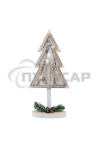 Деревянная фигурка с подсветкой 