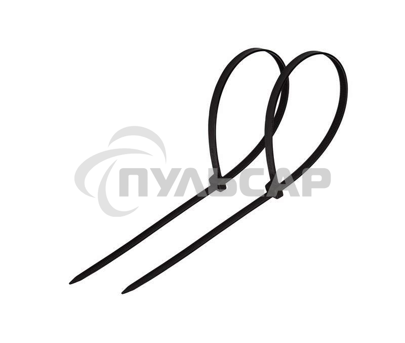 Хомут-стяжка кабельная нейлоновая Rexant 150 x3,6 мм, черная, упаковка 100 шт.