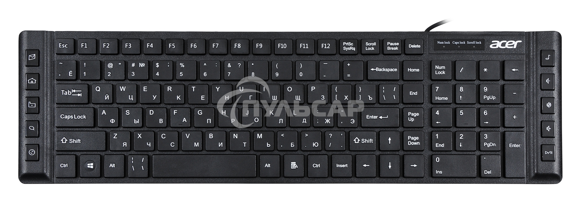 Клавиатура проводная Acer OKW010 ZL.KBDEE.002, USB, черный
