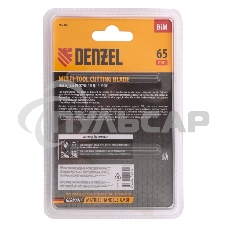 Насадка для МФИ режущая прямая, BiM, по металлу и дереву, 65 x 1,2 мм, мелкий зуб Denzel
