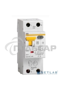 Выключатель автоматический дифференциального тока ИЭК 2п 25А/30мА CАВДТ 32 MAD22-5-025-C-30