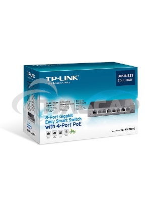 Коммутатор TP-Link SMB TL-SG108PE Easy Smart гигабитный 8-портовый коммутатор с 4 портами PoE