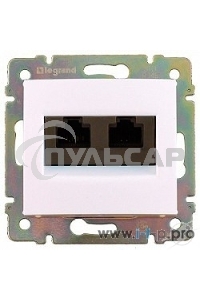 Компьютерная двойная розетка Legrand Valena 774231, белая RJ45 5 кат UTP