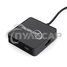 Концентратор USB 2.0 Gembird UHB-242, 4 порта, блистер, черный