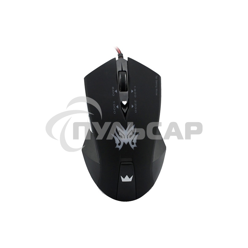 Мышь проводная Crown Gaming CMXG-602 черный, 2200 dpi, USB, кнопки - 6